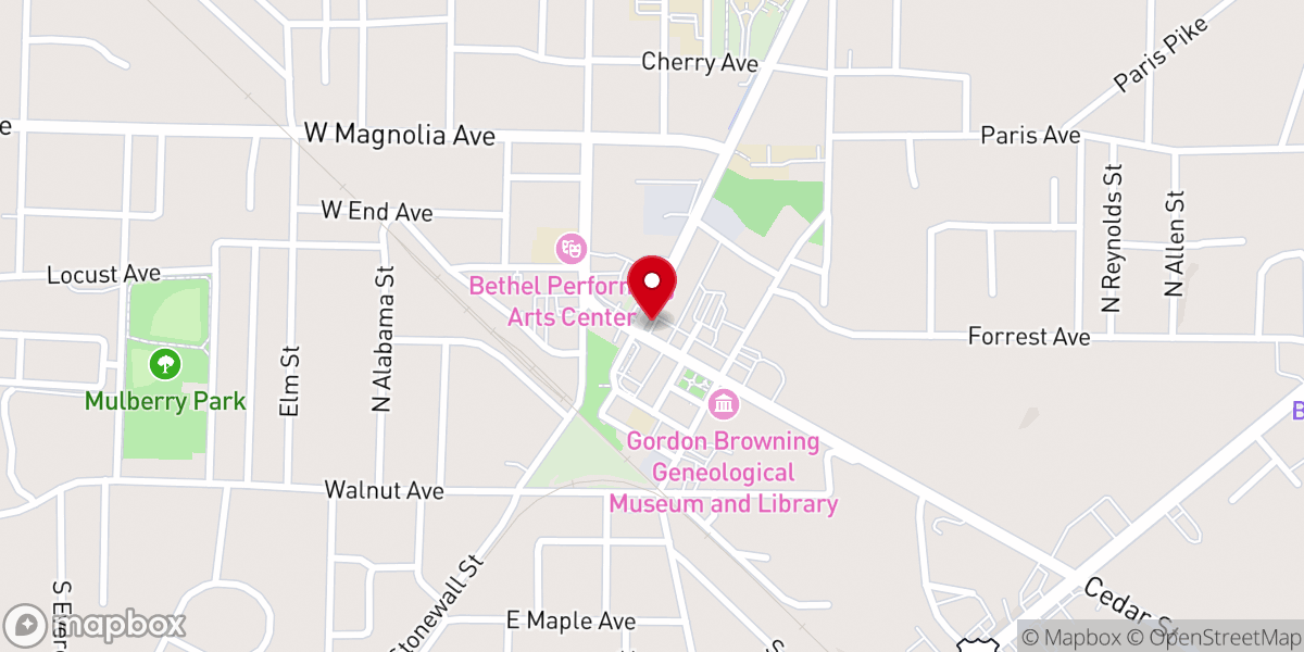 Map showing location of McKenzie