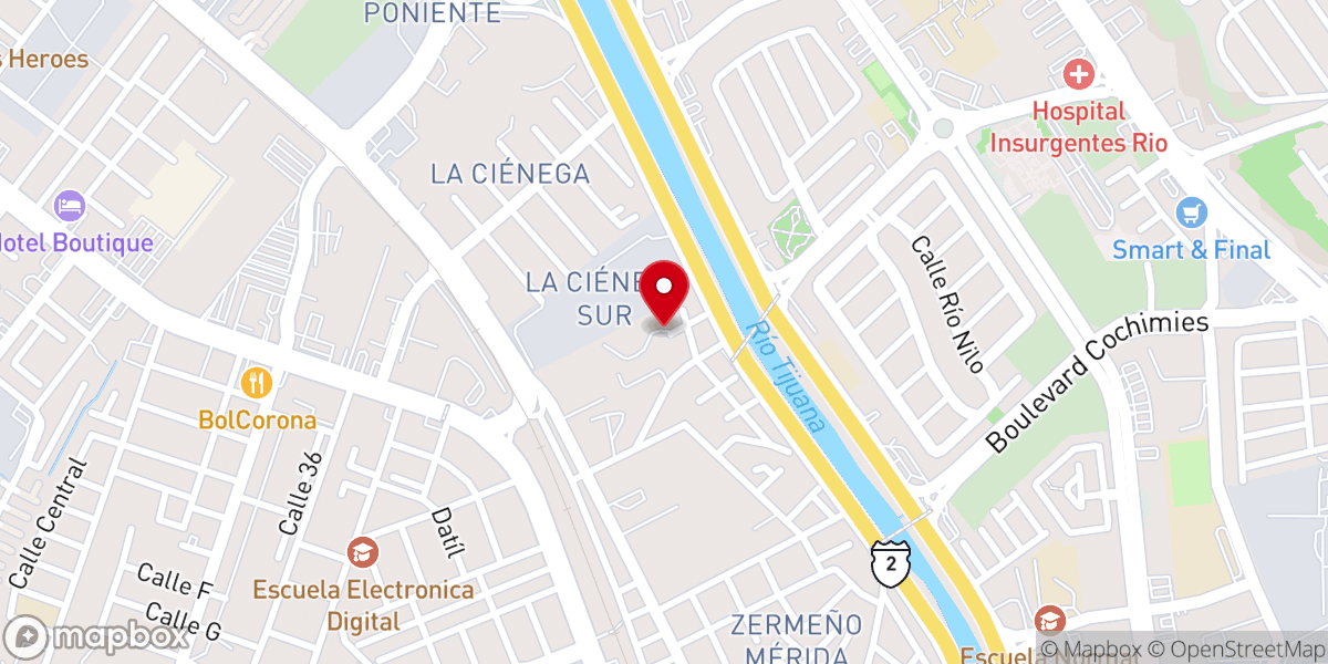 Map showing location of Comunidad Cristiana Llamados A La Excelencia A.r.