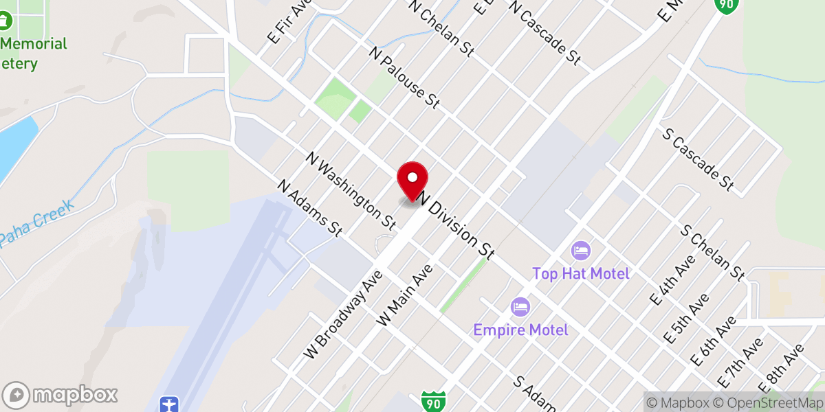 Map showing location of Westside Church