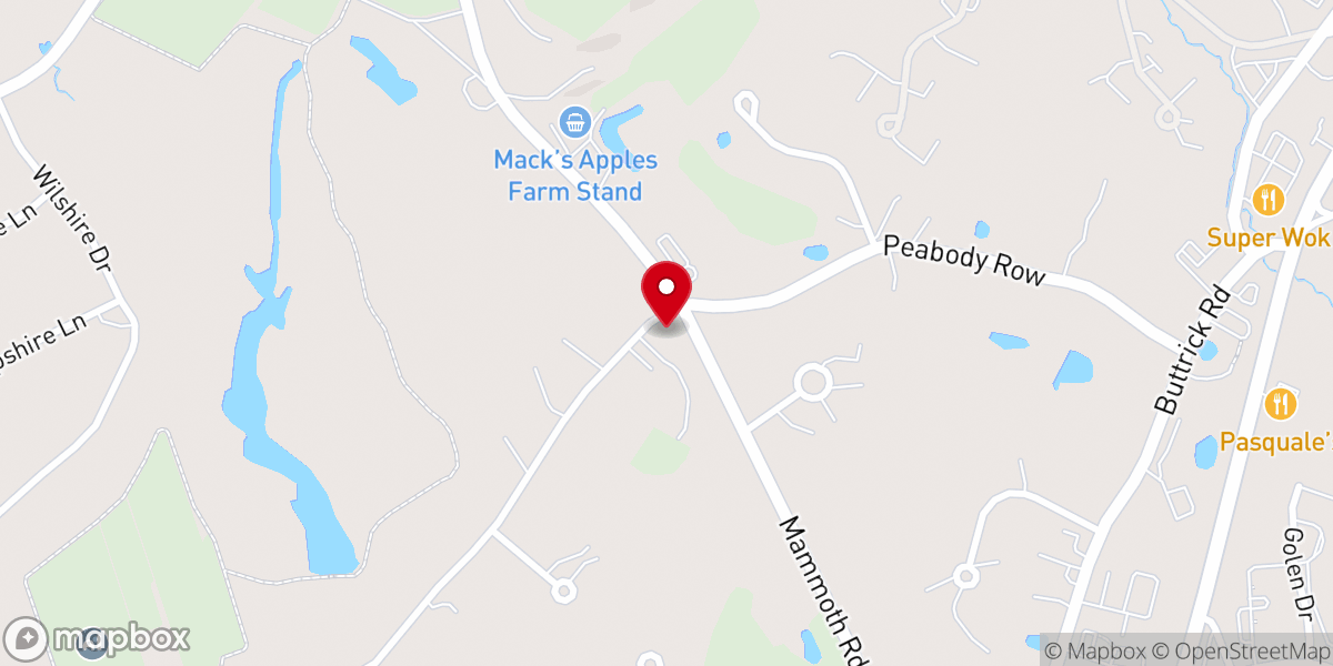 Map showing location of Shady Hill Greenhouse-Nursery