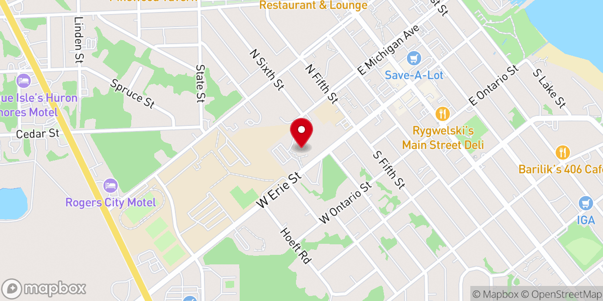 Map showing location of St John Lutheran Church