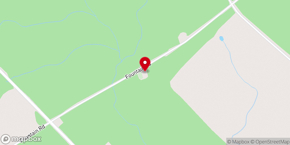 Map showing location of Pine Hill Church