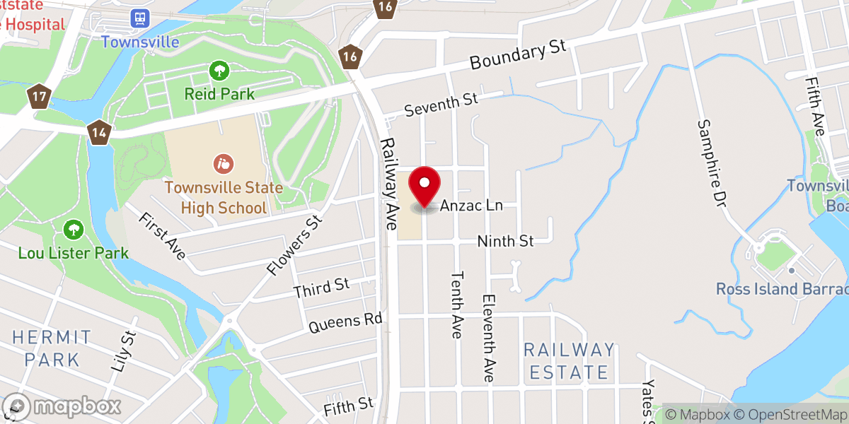 Map showing location of Saint Francis Xavier Catholic Church