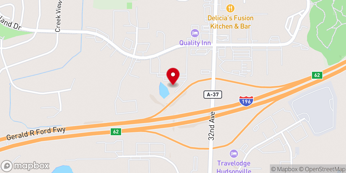 Map showing location of First Reformed Protestant Church