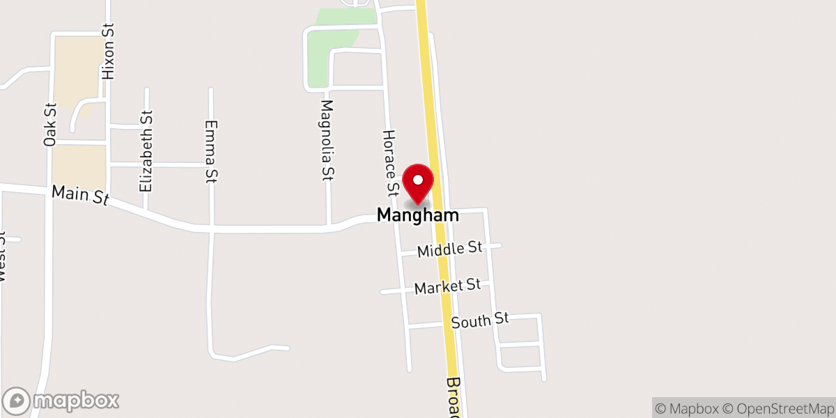 Map showing location of Mangham Mayor's Office
