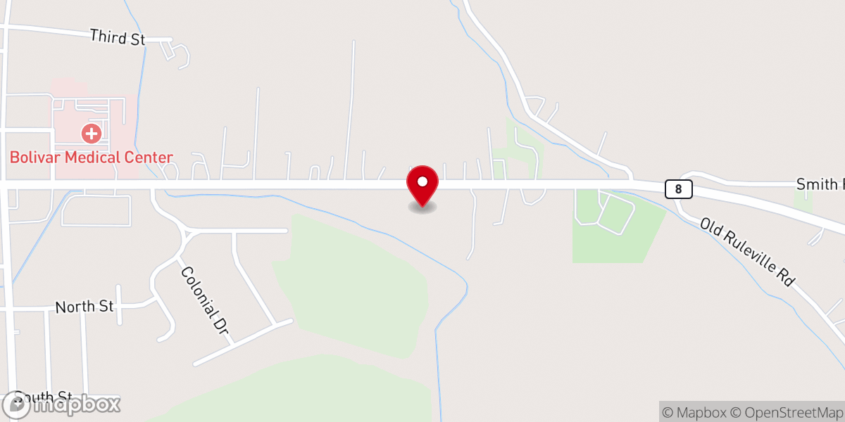 Map showing location of Church of God