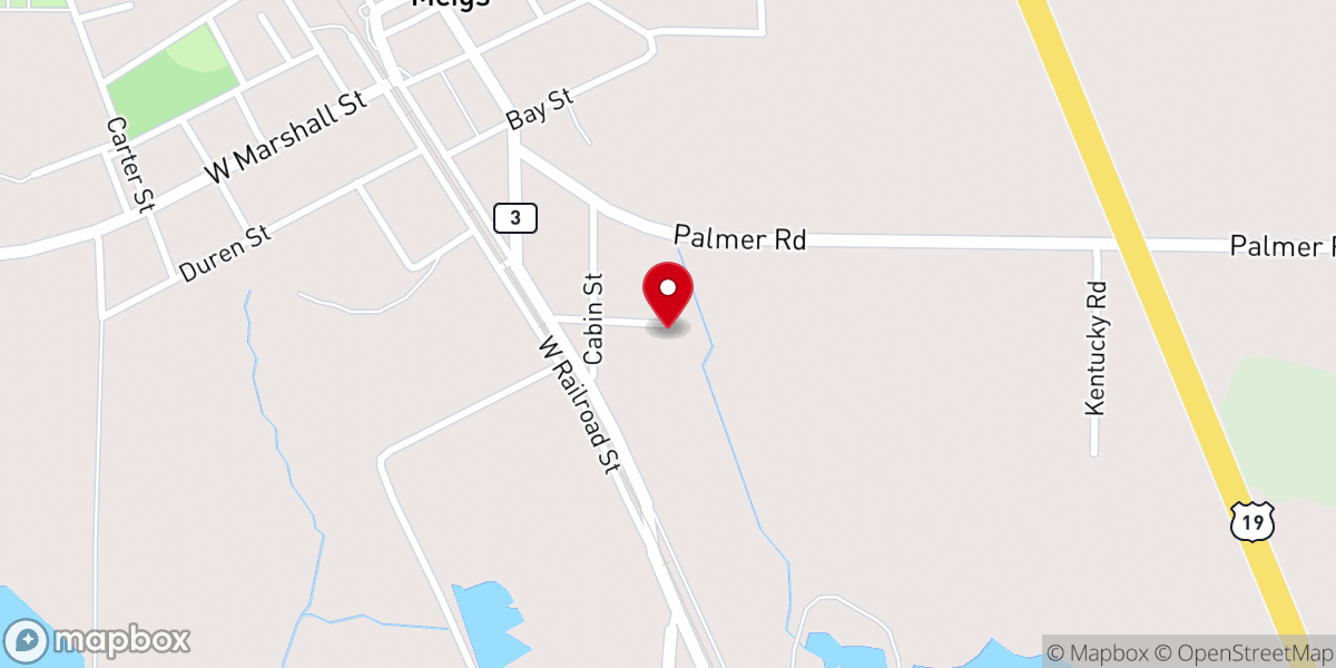 Map showing location of St.Beulah Primitive Baptist Church