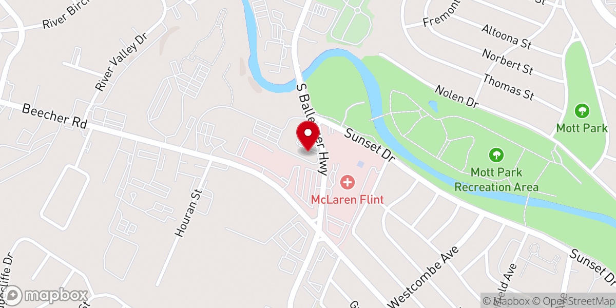 Map showing location of St Paul Lutheran Church