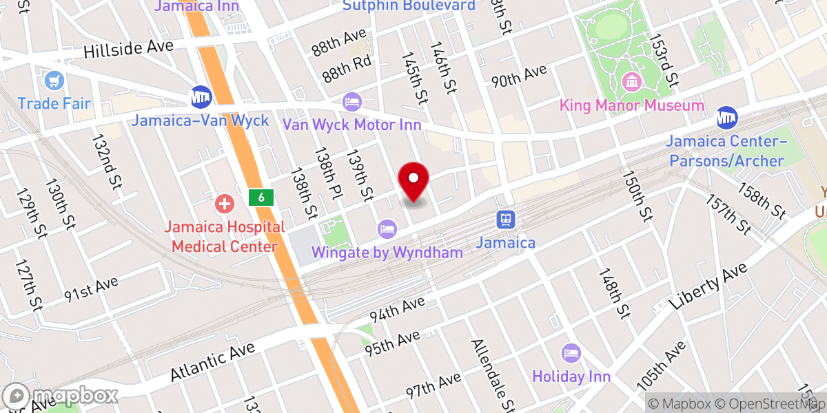 Map showing location of House of Glory Wrestling