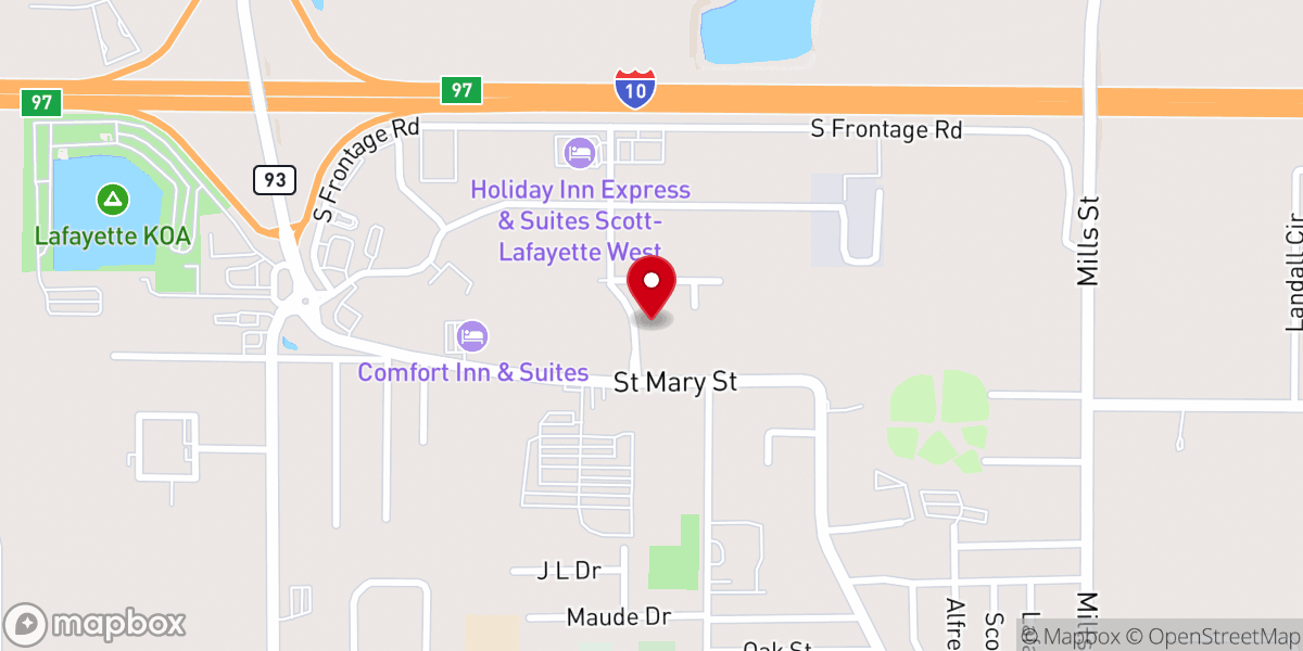 Map showing location of Parish A/C Repair and Heating