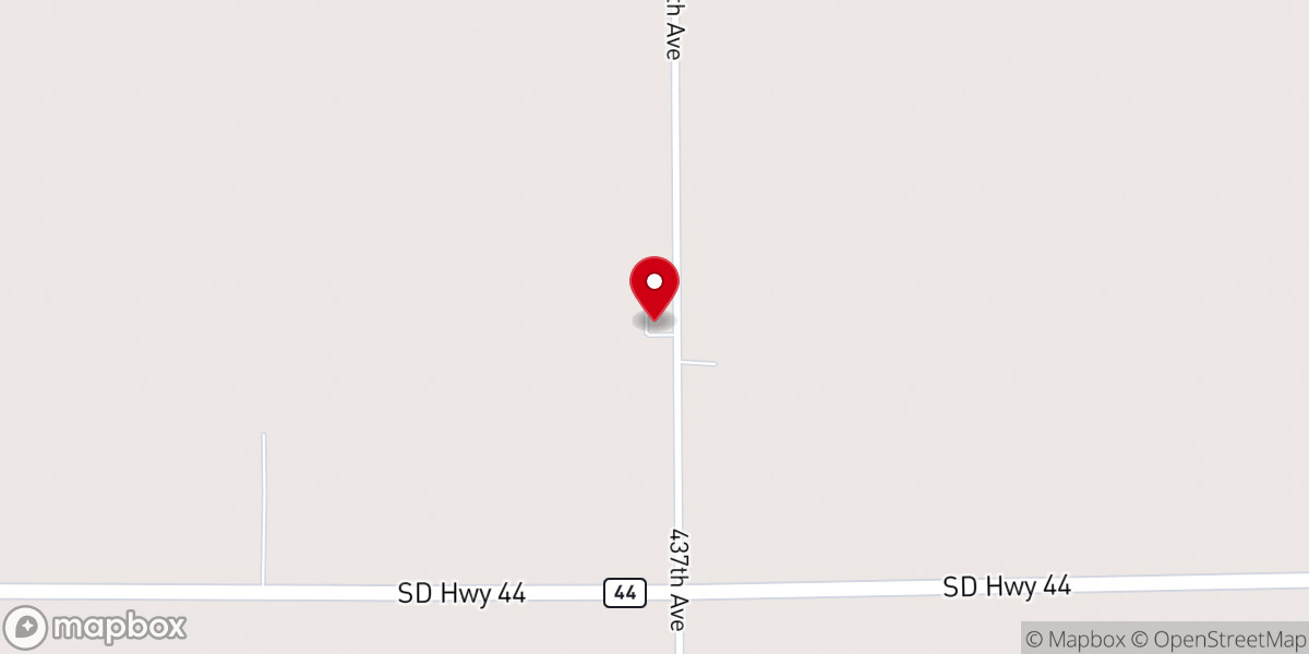 Map showing location of Hutterthal Mennonite Church