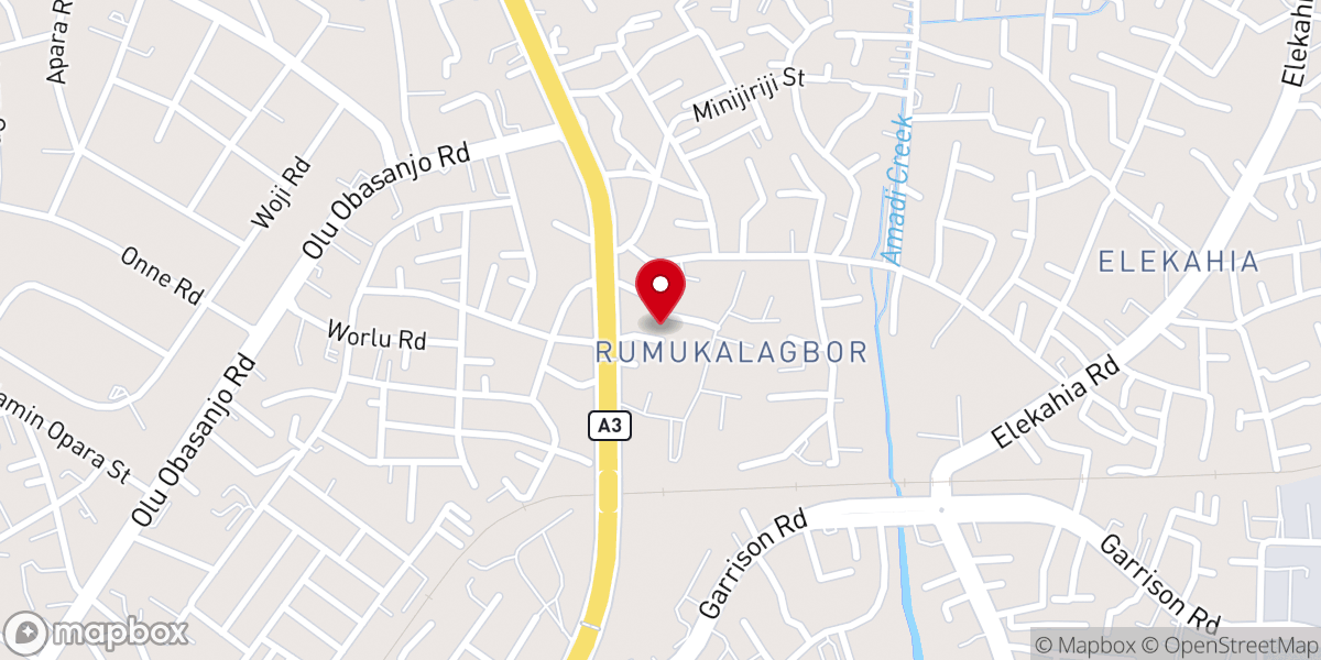 Map showing location of King's Throne, RCCG, Rivers Province 2
