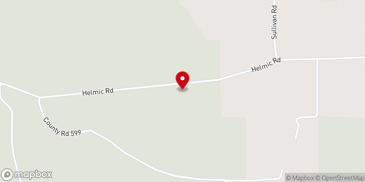 Map showing location of North Creek Church