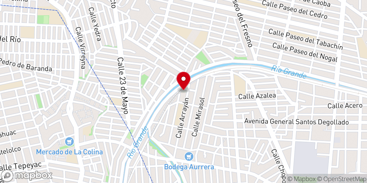 Map showing location of Rectoría de Nuestra Señora del Perpetuo Socorro