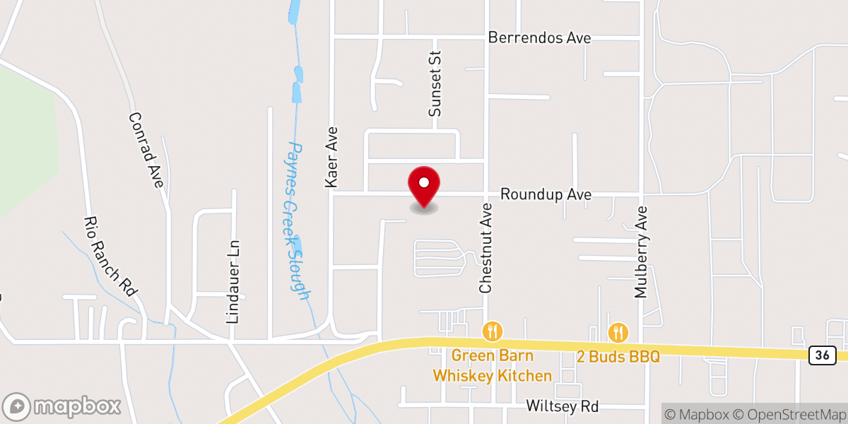 Map showing location of Walnut Grove Christian Center