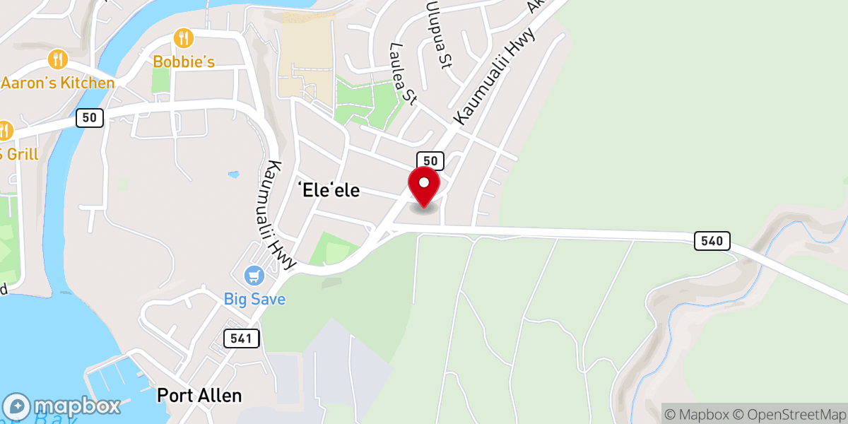 Map showing location of Saint John's Episcopal Church