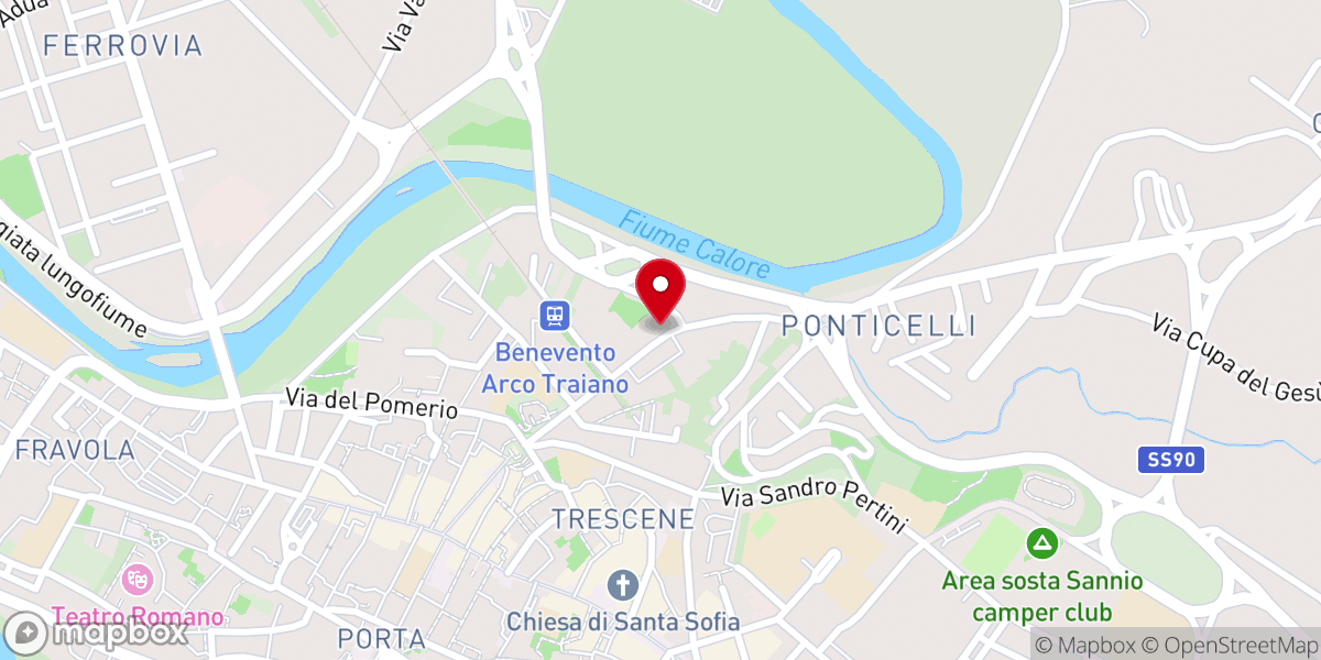 Map showing location of Convento di San Pasquale Baylon