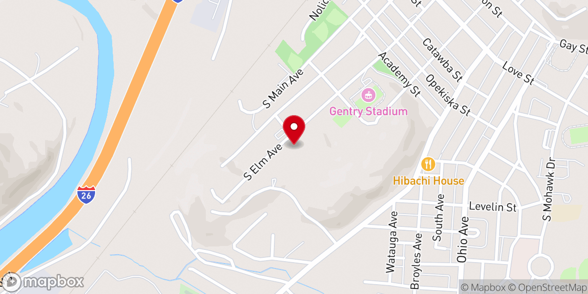 Map showing location of Calvary Cares Mission