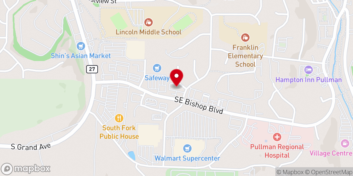 Map showing location of Real Life, Pullman Offices