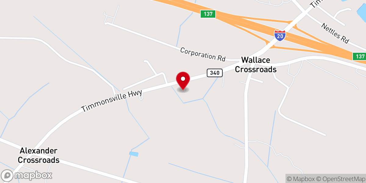 Map showing location of World Impact Church