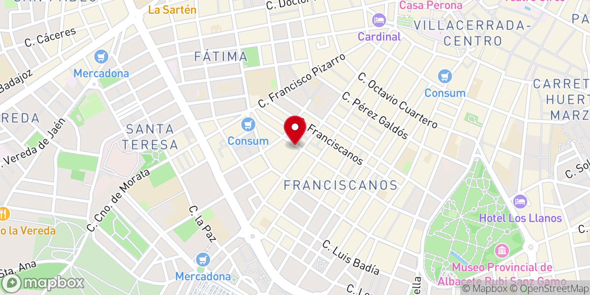 Map showing location of Iglesia Evangélica Zoe Vida de Dios