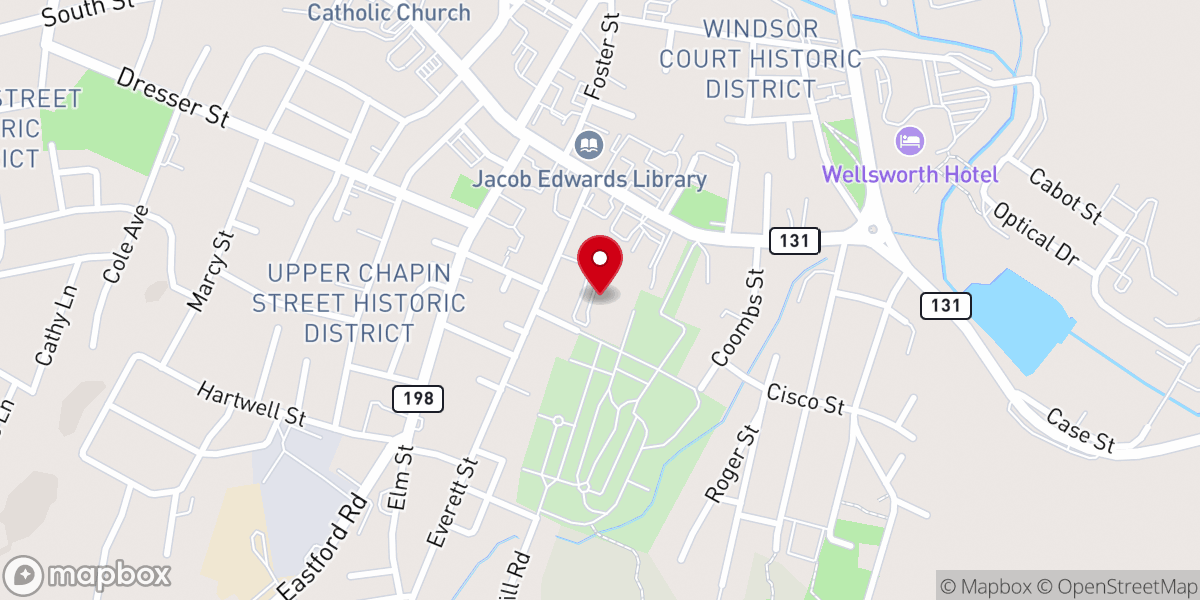 Map showing location of Tri-Community Family Branch YMCA