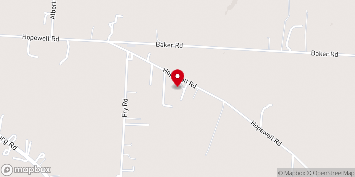 Map showing location of Service and Worship Times