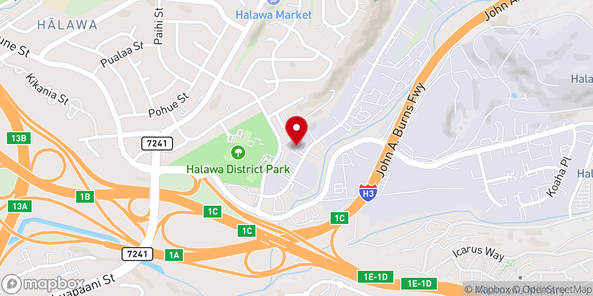 Map showing location of Ignite Hawaii