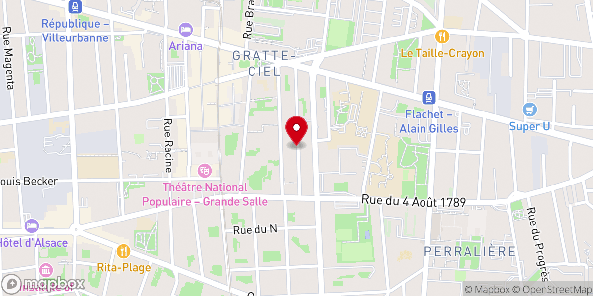Map showing location of Jeunesse Ouvrière Chrétienne
