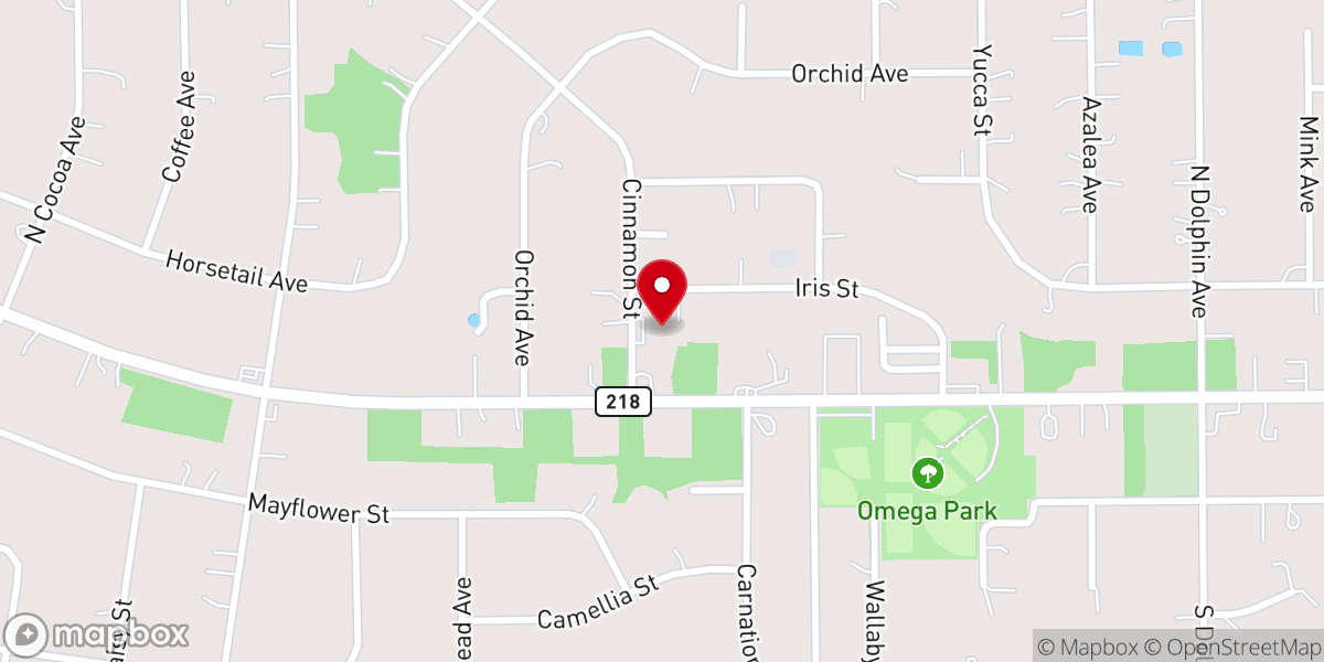 Map showing location of Cornerstone Baptist Church of Middleburg