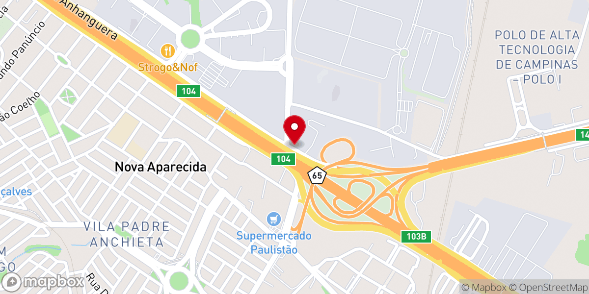 Map showing location of Igreja Nossa Senhora Aparecida