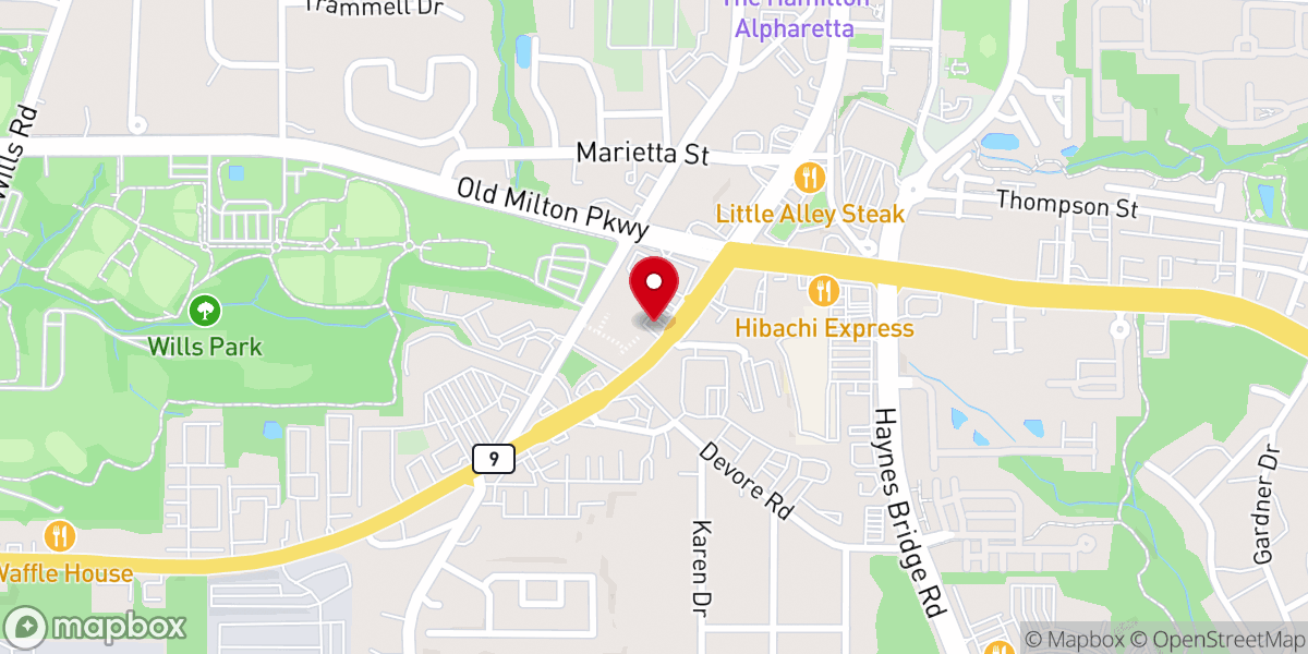Map showing location of Vale do Amanhecer Atlanta Sunrise Valley