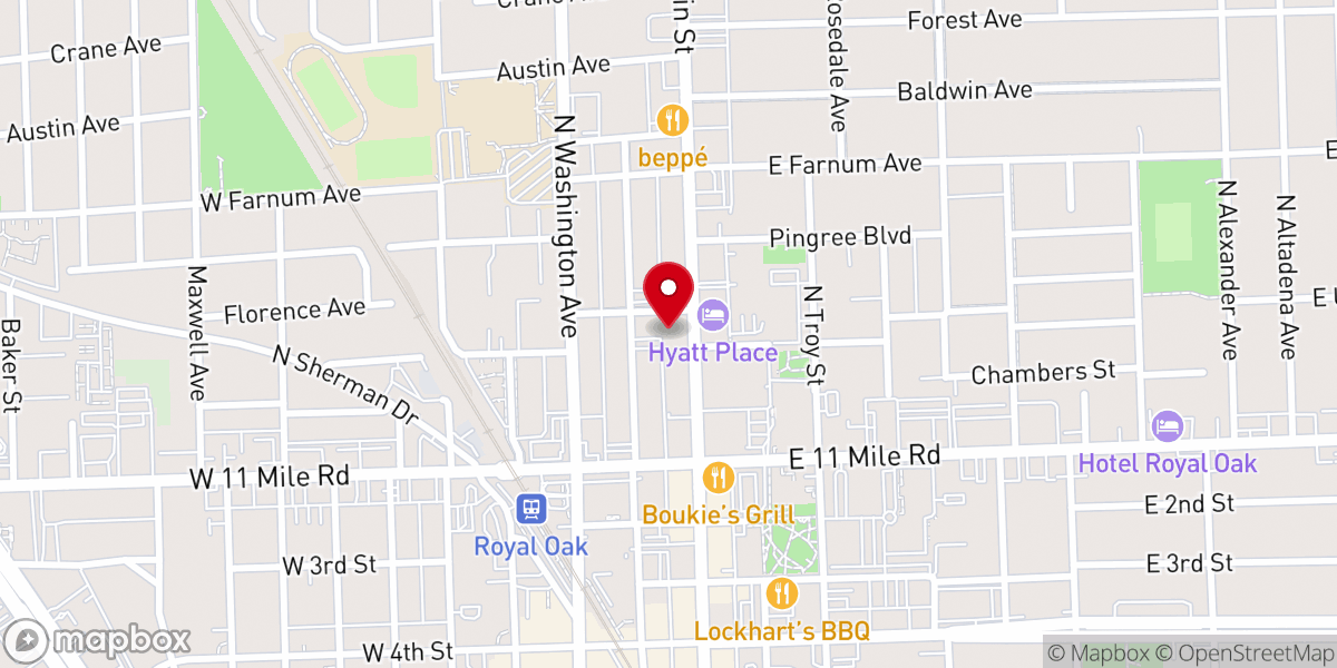 Map showing location of Genesis the Church