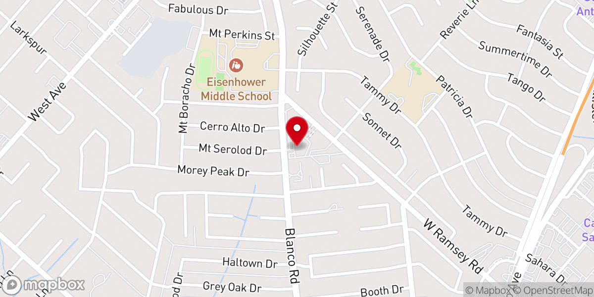 Map showing location of Holy Spirit Catholic Church