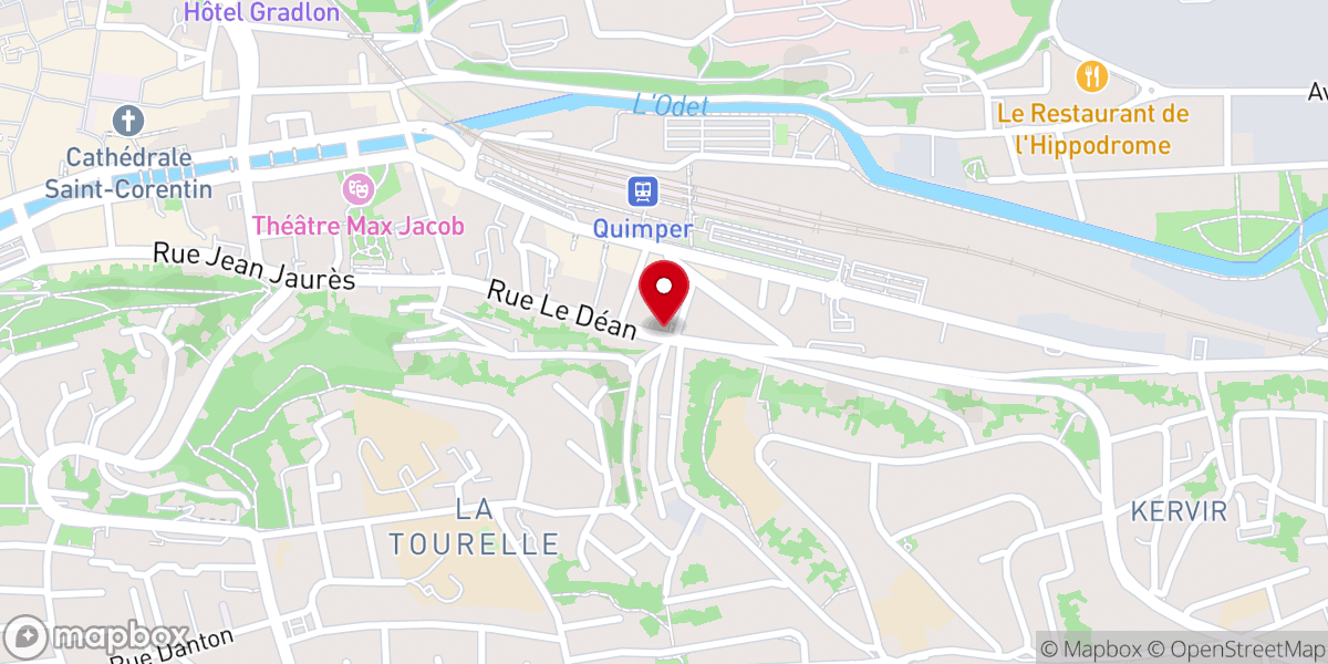 Map showing location of église Sainte-Thérèse