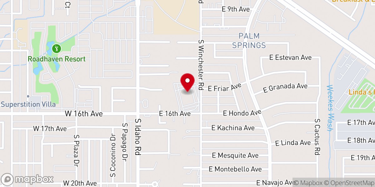 Map showing location of St George's Catholic Church
