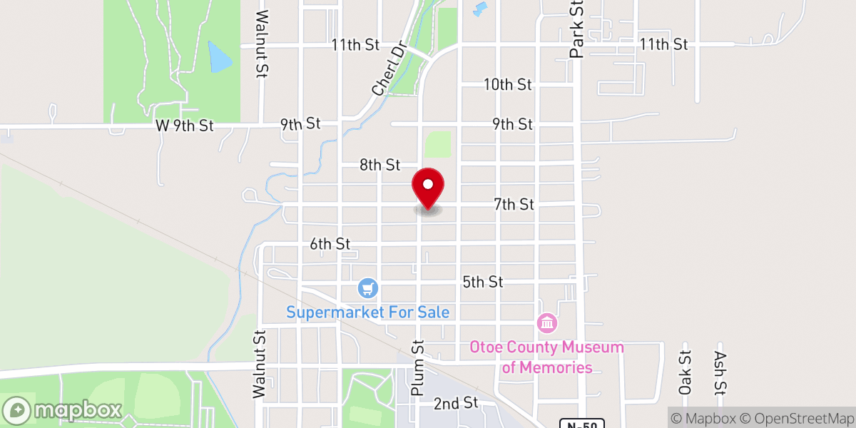 Map showing location of Saint Johns United Church of Christ