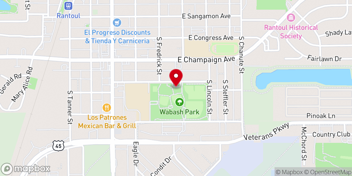 Map showing location of Community Service Center of Northern Champaign County