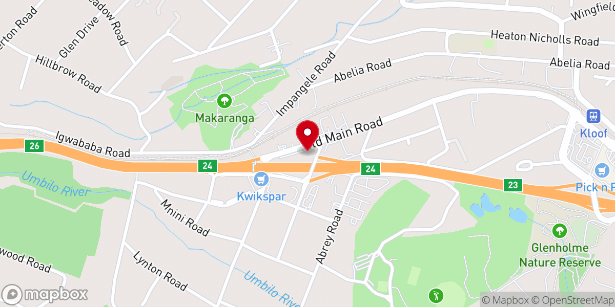 Map showing location of Our Lady of Mercy Catholic Church