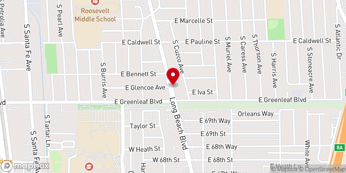 Map showing location of Glory Bound Missionary Baptist