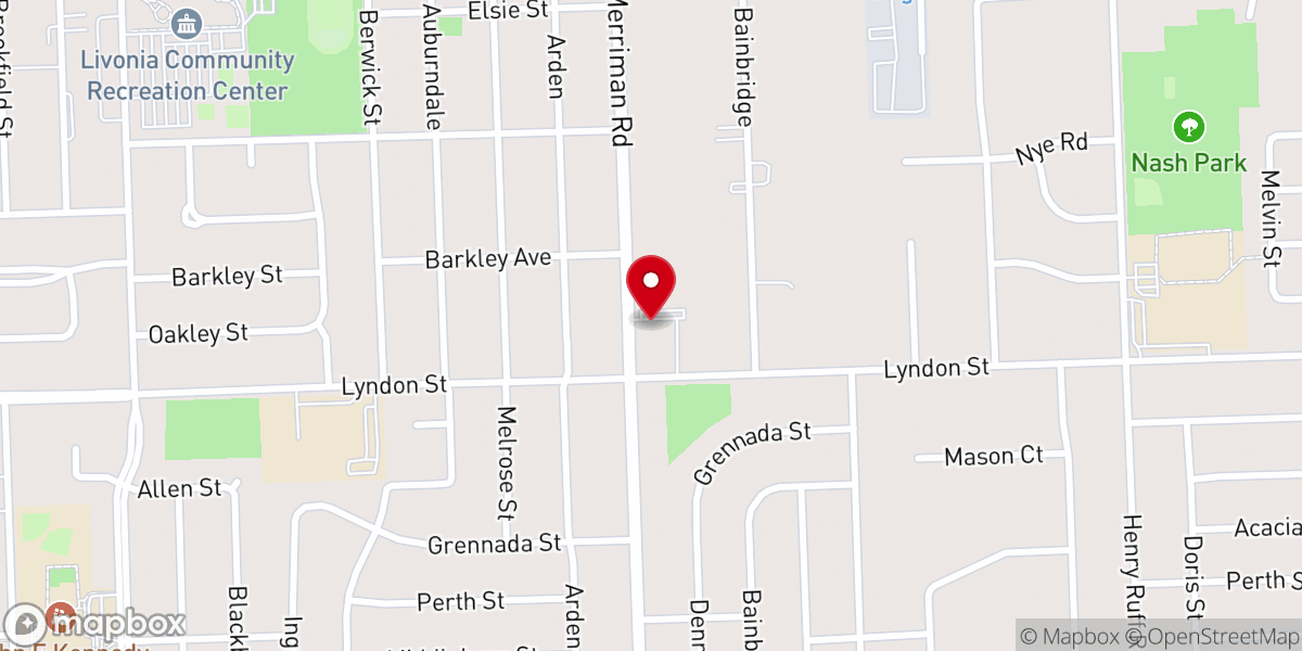 Map showing location of Faith Community Wesleyan Church