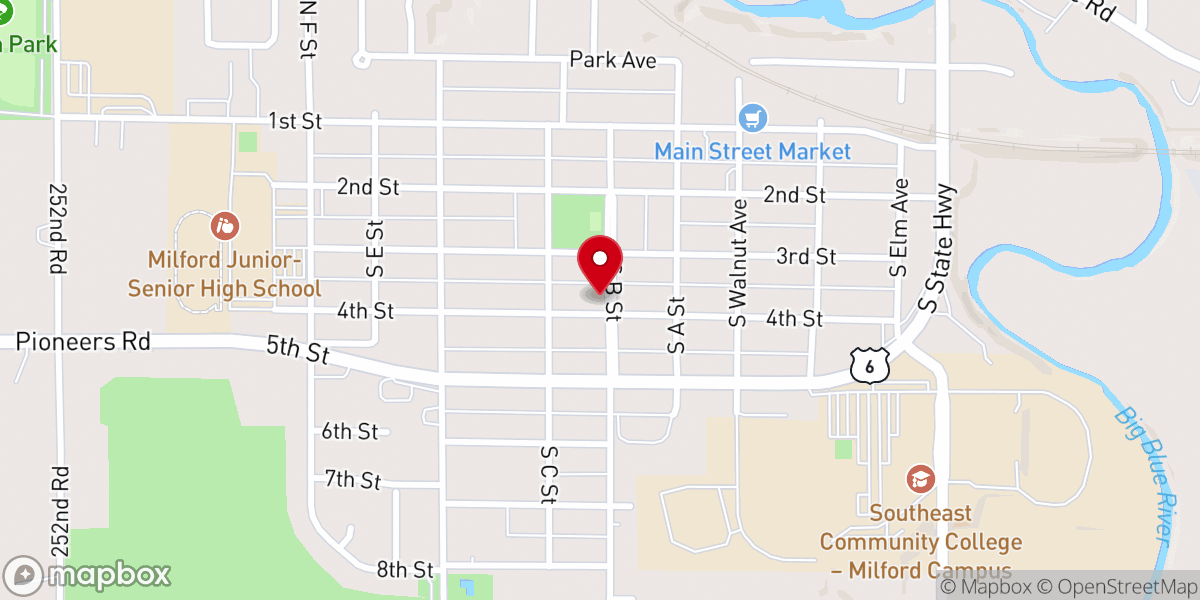 Map showing location of Grace Missionary Youth Center