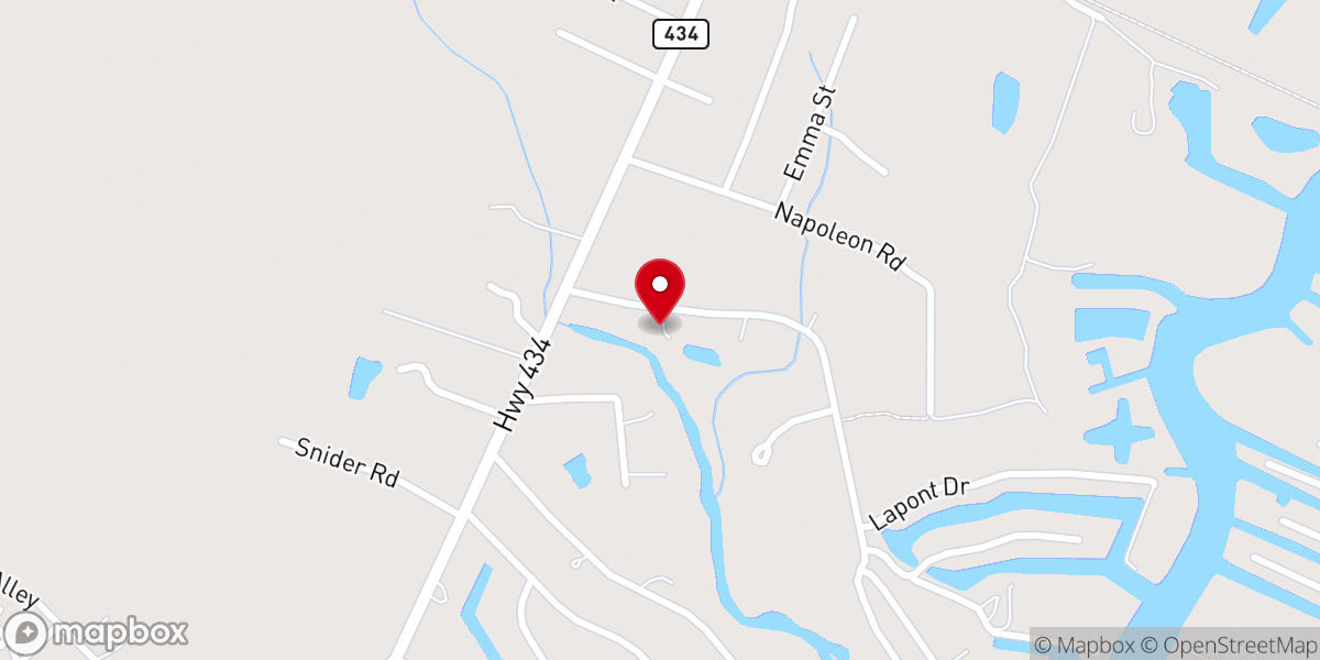 Map showing location of Lone Hill Church