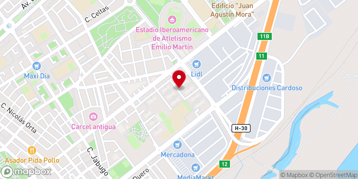 Map showing location of Iglesia Cristiana Evangélica Renacer En Jesucristo