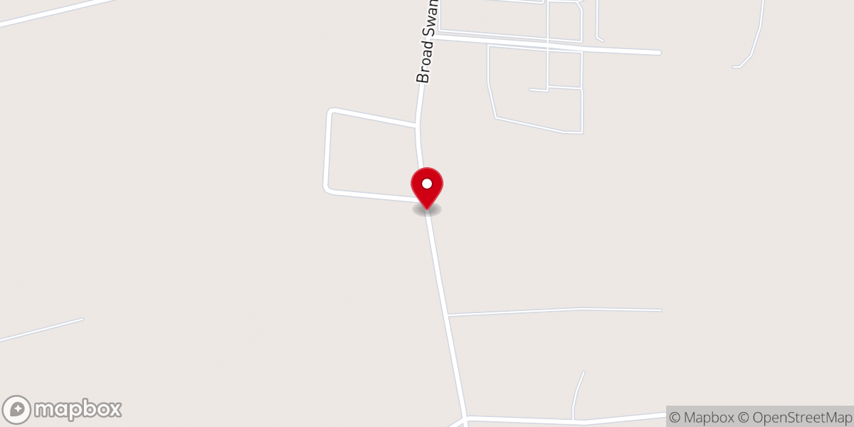 Map showing location of Broad Swamp PH Church