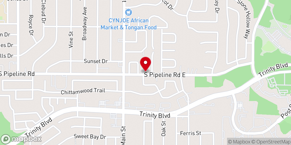 Map showing location of Cross Life and Hope Church