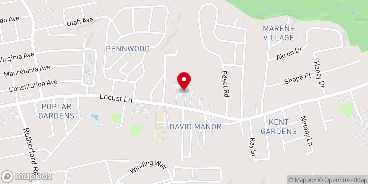 Map showing location of St. Ann Byzantine Catholic Church