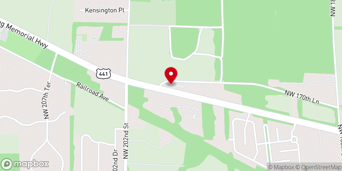Map showing location of First Baptist Church of High Springs