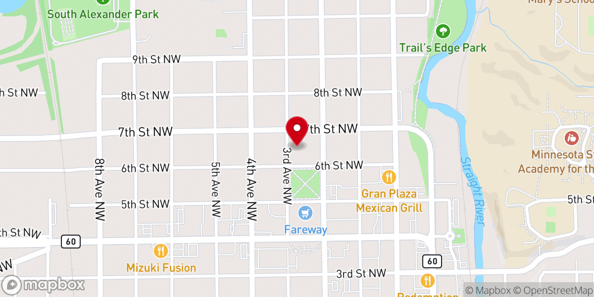 Map showing location of St. Vincent de Paul Society