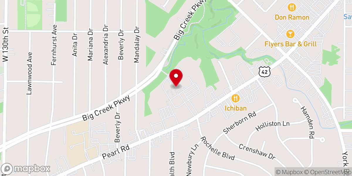 Map showing location of St. John Bosco